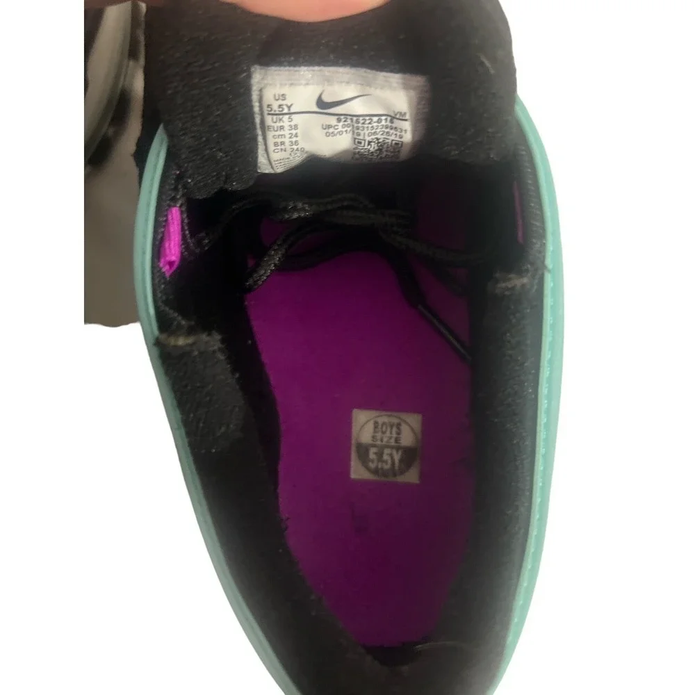 Nike Air Max 97 Black Hyper Violet Run Athletic Sneaker Size 5.5Y 921522-015 - Picture 4 of 6